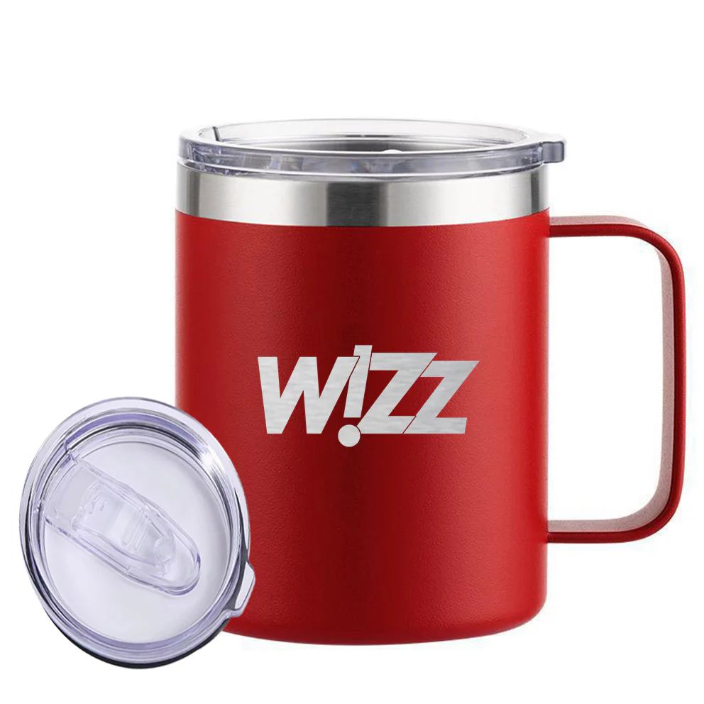 Wizz Airlines Designed Stainless Steel Laser Engraved Mugs - Image 10