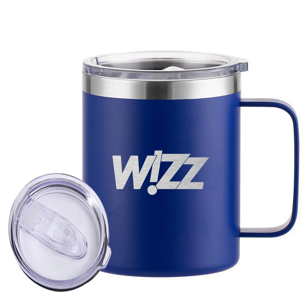 Wizz Airlines Designed Stainless Steel Laser Engraved Mugs - Image 6