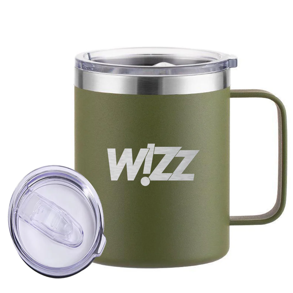 Wizz Airlines Designed Stainless Steel Laser Engraved Mugs - Image 8