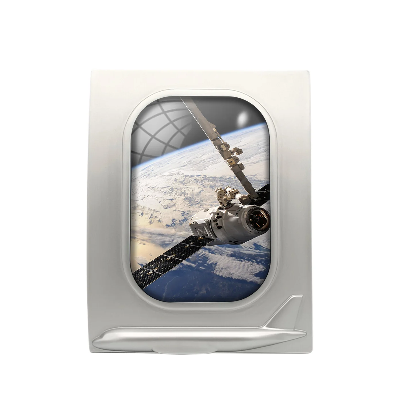 World View from Space Designed Airplane Window Photo Frame - Image 2