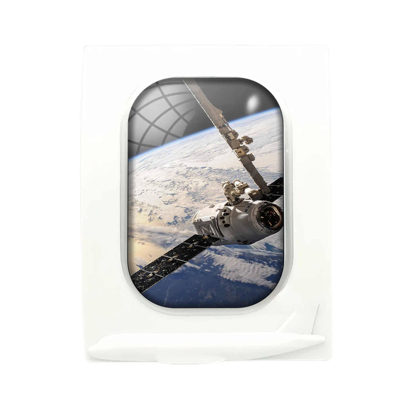 World View from Space Designed Airplane Window Photo Frame - Image 4