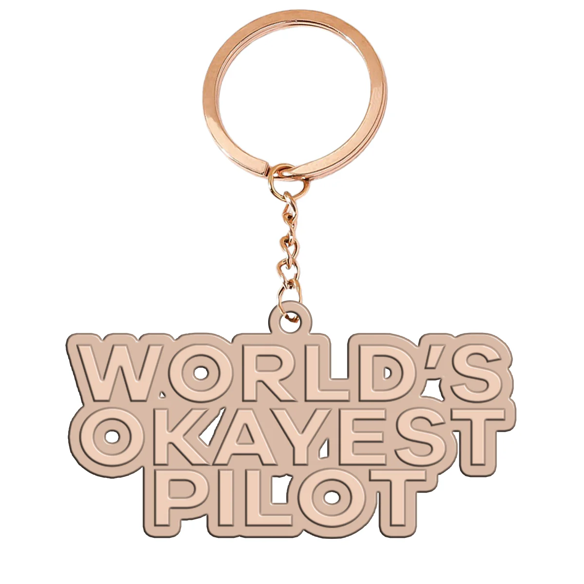 World's Okayest Pilot Designed Hollow Key Chains - Image 3