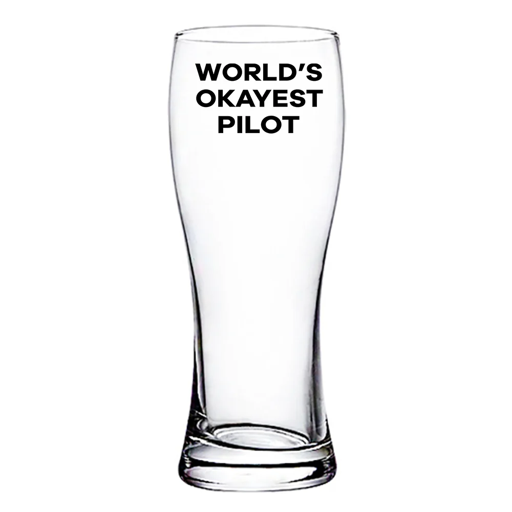 World's Okayest Pilot Designed Pilsner Beer Glasses - Image 2