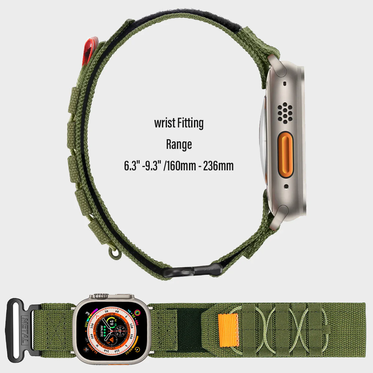 Wrist Strap for Apple Watch  Nylon Tactical Sports band - Image 7