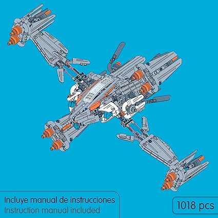 X-ray Sword Ship Military Space Building Blocks+Stand+Light - Image 4