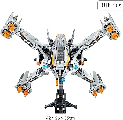 X-ray Sword Ship Military Space Building Blocks+Stand+Light - Image 5