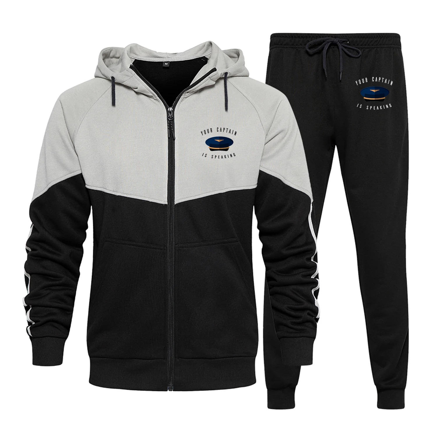 Your Captain Is Speaking Designed Colourful Z. Hoodies & Sweatpants